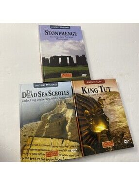 Ancient Civilizations 3 Lot Set King Tut,dead Sea,stonehenge